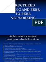 Structured Cabling and Peer-To-Peer Networking