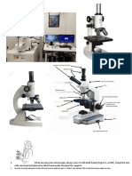 When Moving Your Microscope, Always Carry It With Both Hands (Figure 1, at Left) - Grasp The Arm With One Hand and Place The Other Hand Under The Base For Support