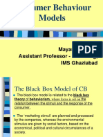 Consumer Behaviour Models: Mayank Sharma Assistant Professor - Marketing, IMS Ghaziabad