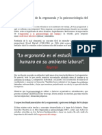 La Importancia de La Ergonomía y La Psicosociología Del Trabajo