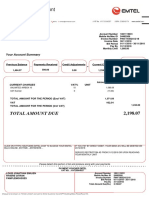 Statement of Account VAT Invoice: Total Amount Due