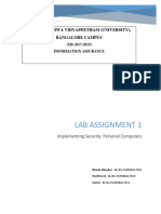 Lab Assignment 1 - Implementing Security-Firewall - Updated