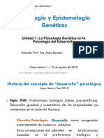 Teórico 1 y 2 Psicología y Epistemología Genética Cátedra Barreiro