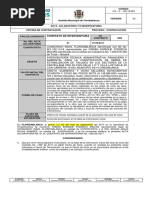 Formato Aclaración Yo Modificación - Acta Inicio Interventoria