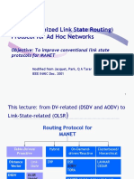 OLSR (Optimized Link State Routing) Protocol For Ad Hoc Networks