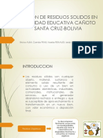 Gestion de Residuos Solidos en La Unidad Educativa