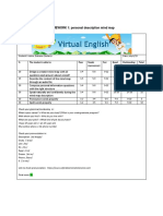 HOMEWORK 1: Personal Description Mind Map: % The Student Is Able To: Poor Needs Fair Good Outstanding Total