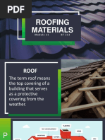 Roofing Materials: M O D U L E 1 1 BT 2 1 3