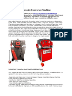 How To Use A Hydraulic Ironworker Machine