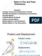 Chapter 4 Motion in Two Dimensions and Three