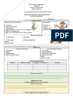 Anecdotal Record Assestment Form