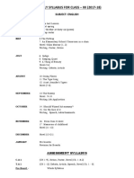 Monthly Syllabus For Class - Xii (2017-18) : Subject: English