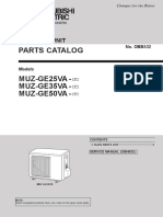 Mitsubishi Electric Heat Pump Parts Outdoor MUZ-GE25-50VA-A1 Outdoor PDF