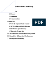 Coordination Chemistry