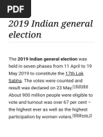 2019 Indian General Election - Wikipedia