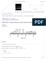 Problem 827 - Continuous Beam by Three-Moment Equation