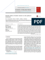 Dynamic Effects of Teacher Turnover On The Quality of Instruction