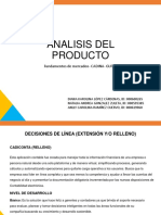 Analisis Del Producto