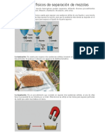 Métodos Físicos de Separación de Mezclas