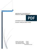 Medición de La Velocidad de Un Proyectil (Reporte)