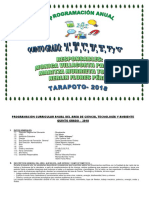 Programación Anual de Ciencia y Tecnología