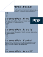 Consonant Pairs EXAMPLE