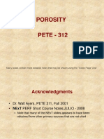 Porosity PETE - 312: Many Slides Contain More Detailed Notes That May Be Shown Using The "Notes Page View"