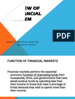 Overview of The Financial System: Group1: Michelle Santiago Reighlynrosete