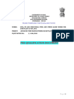 Pre-Qualification Document