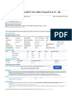 Gmail - FWD - Booking Confirmation On IRCTC, Train - 19045, 23-Aug-2019, SL, ST - JNU