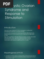 Polycystic Ovarian Syndrome and Response To Stimulation