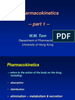 Pharmacokinetics - Part 1 - : W.M. Tom