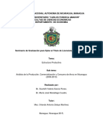 Análisis de La Producción, Comercialización y Consumo de Arroz en Nicaragua PDF