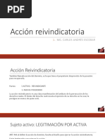 Acción Reivindicatoria y Acciones Posesorias