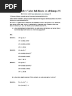 Ejercicios #1 Sobre Valor Del Dinero en El Tiempo