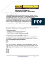 Analise Combinatoria 2016 PFC Arranjo Combinação Permutação PDF