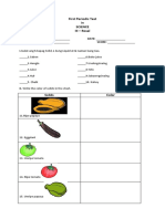 1st Periodical Test in Science (1st Quarter)