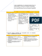 Relación Evaluación Formativa y Planificación