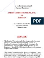 Law On Environment and Natural Resources: Smart Communications, Inc. VS. Aldecoa