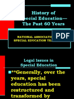 History of Special Education Up To IDEA 02