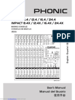 Manual Phonic Impact Mixer