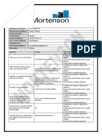 Mortenson Job Interview Questionnaire