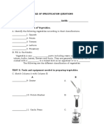 Table of Specification Questions