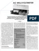 Simple Ac Millivoltmeter: T. Glffard