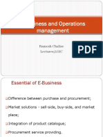 E-Business and Operations Management: Ramesh Chalise Lecturer, LGIC