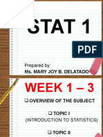 Stat 1: Prepared by