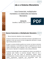 03 Monetaria I 1.3.bancos Comerciais Multiplicador Monetario e o Balancete Do Sistema Monetario PDF