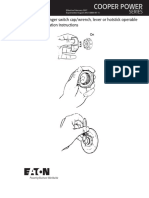 100a Tap Changer Switch Cap Wrench Lever or Hotstick Operable Handles Installation Instructions Mn800014en