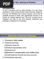 Chapter - 2 Sources of Finance