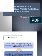 Management of Congenital Aural Atresia